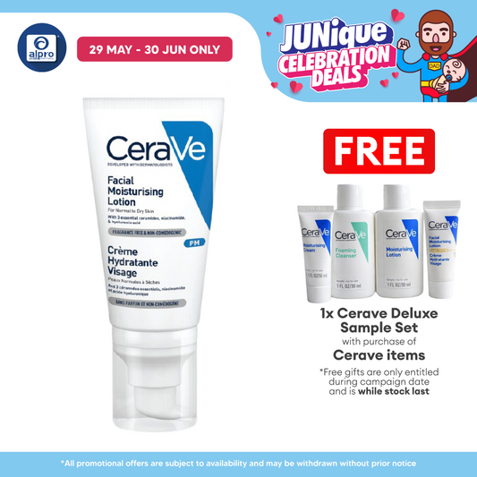 Cerave PM Facial Moisturizer Lotion 52ml | Helps Restore Skin's Protective Barrier Cerave