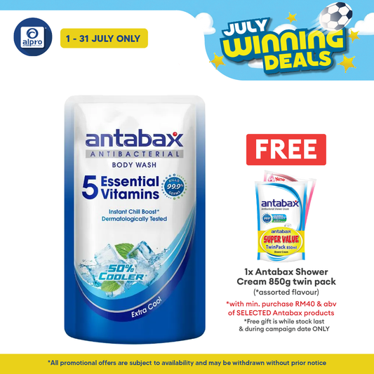 Antabax Shower Cream Cool 850ml | Revitalized & Cool Antabax