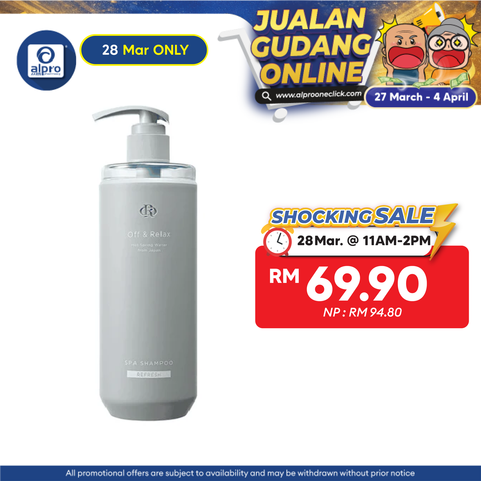 Off & Relax Spa Shampoo Refresh Cassis & Muguet Scent 460ml Alpro Pharmacy