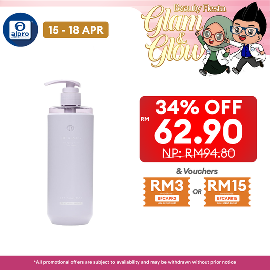 Off & Relax Spa Shampoo Silky Night Repair Violet Musk Scent 460ml Alpro Pharmacy