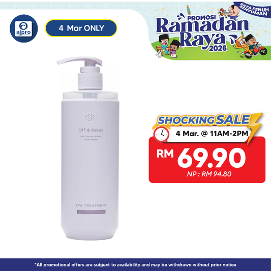 Off & Relax Spa Shampoo Silky Night Repair Violet Musk Scent 460ml Alpro Pharmacy