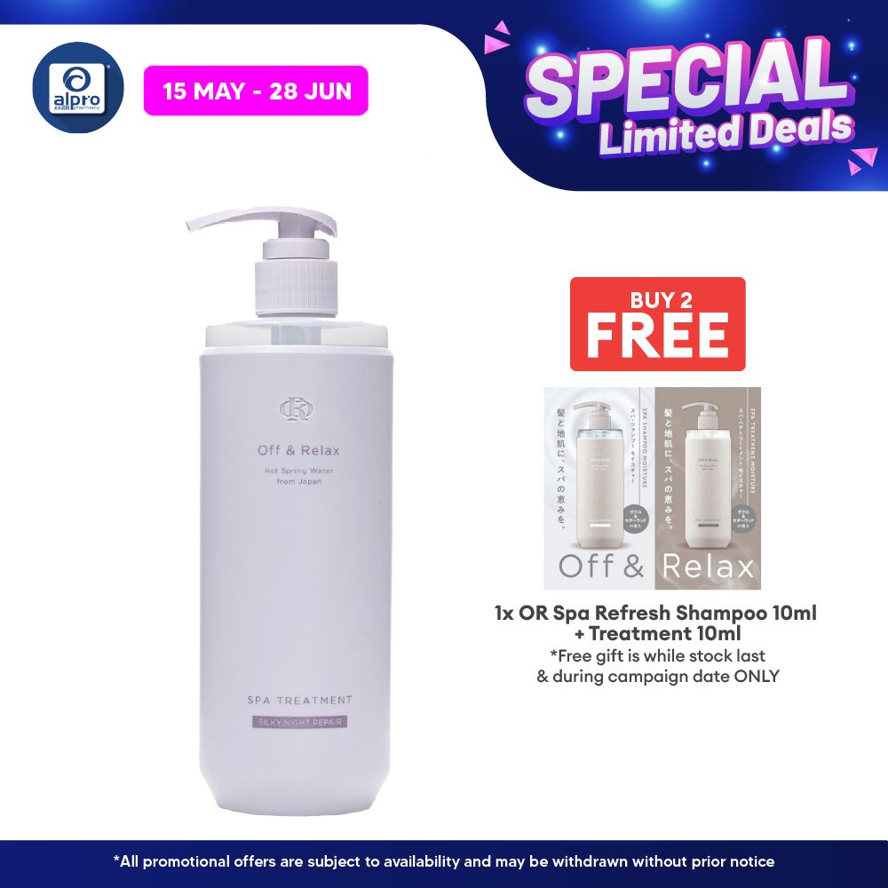 OR Spa Treatment Silky Night Repair Violet Musk Scent 460ml | Smooth and Moisturize Off & Relax, Sugi