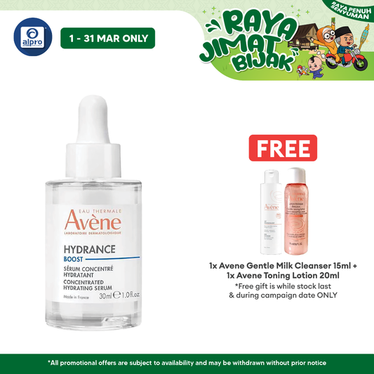 Avene Hydrance Boost Concentrated Hydrating Serum 30ml | Minimize Redness & Inflammation Avene