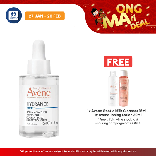 Avene Hydrance Boost Concentrated Hydrating Serum 30ml | Minimize Redness & Inflammation Avene