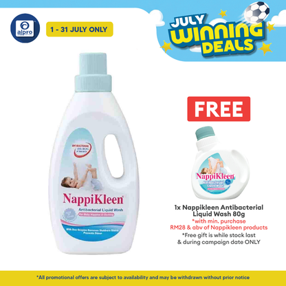 Nappikleen Anti-Bacterial Wash 1kg | Kills 99.9% of Bacteria Nappikleen