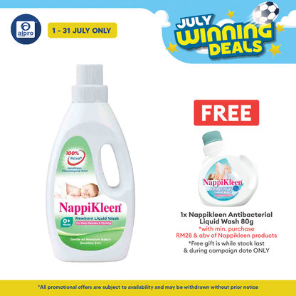 Nappikleen New Born Liquid Wash 1kg | For Baby Napples & Clothing Nappikleen