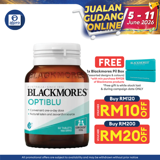Blackmores Optiblu Tabs 60s | Promotes Healthy Eye Function Blackmores