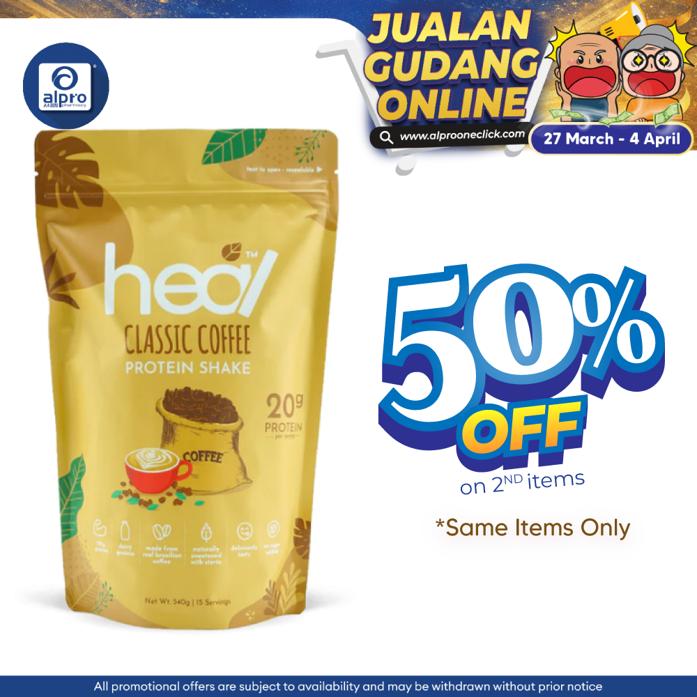 Heal Classic Coffee Protein Shake 540g Heal
