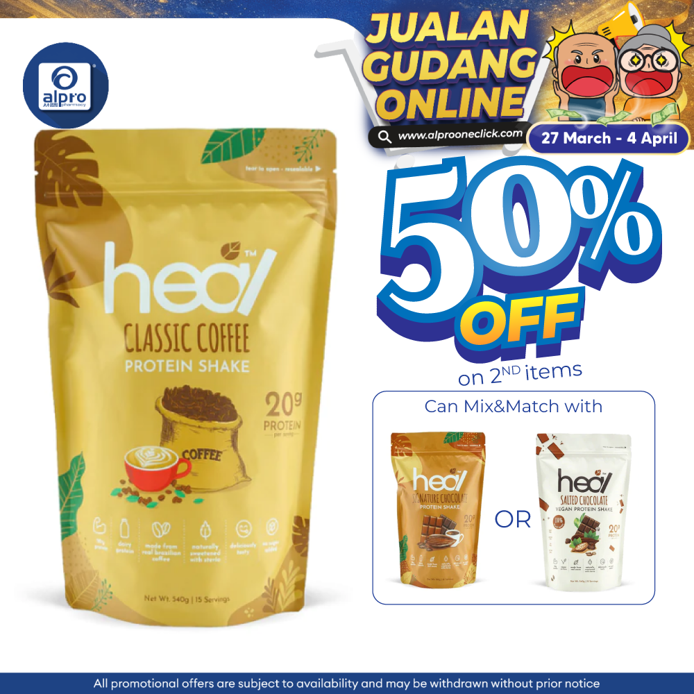 Heal Classic Coffee Protein Shake 540g Heal