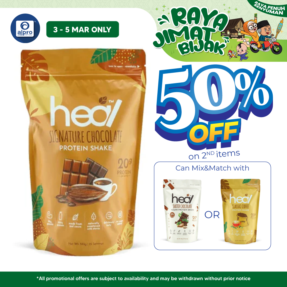 Heal Signature Chocolate Protein Shake 585g Heal