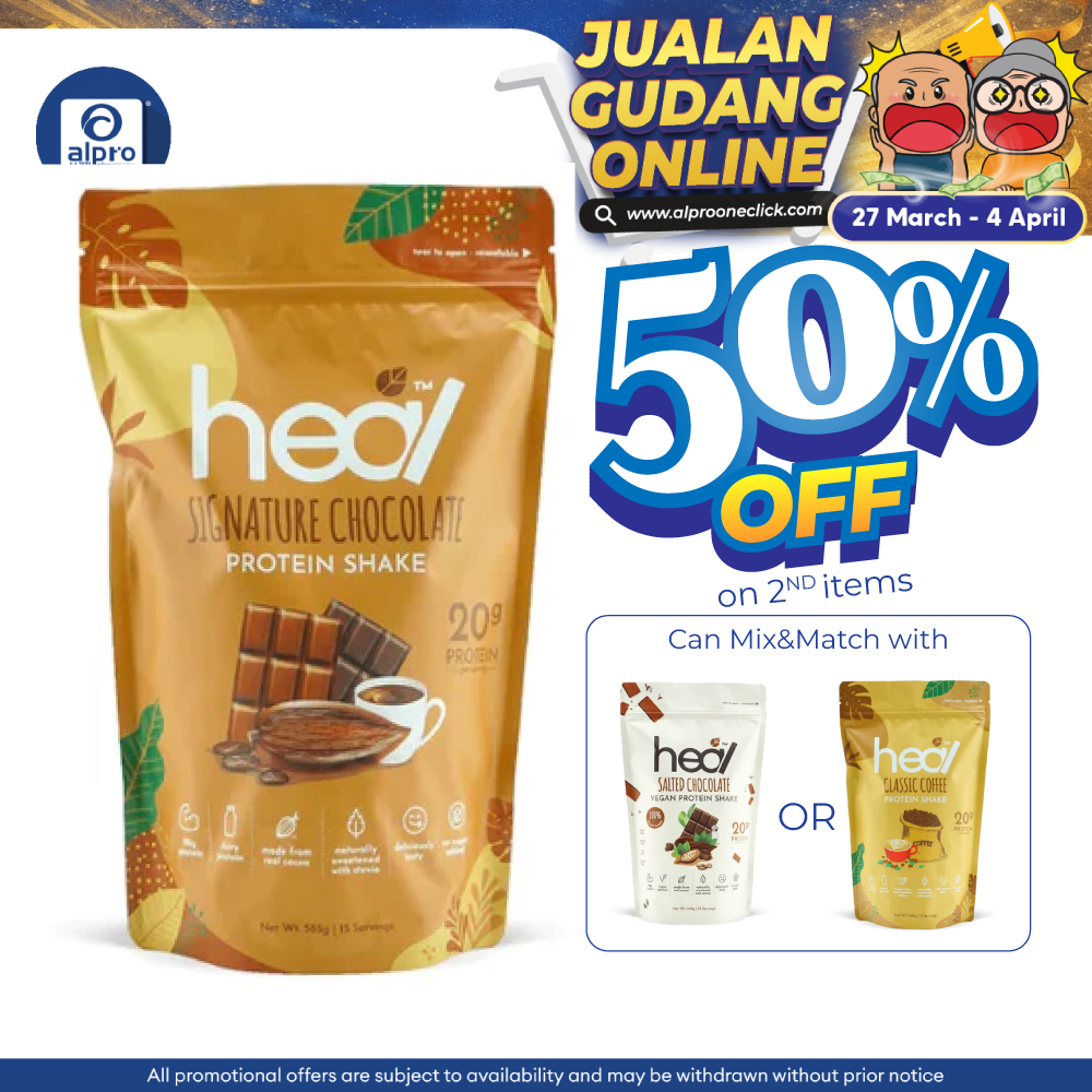 Heal Signature Chocolate Protein Shake 585g Heal