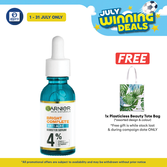Garnier Bright Complete Anti-Acne Serum 30ml | Reduce Acne Sign in 7 Days Garnier