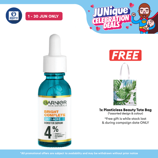 Garnier Bright Complete Anti-Acne Serum 30ml | Reduce Acne Sign in 7 Days Garnier