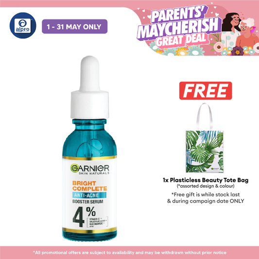 Garnier Bright Complete Anti-Acne Serum 30ml | Reduce Acne Sign in 7 Days Garnier