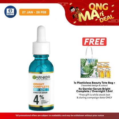 Garnier Bright Complete Anti-Acne Serum 30ml | Reduce Acne Sign in 7 Days Garnier