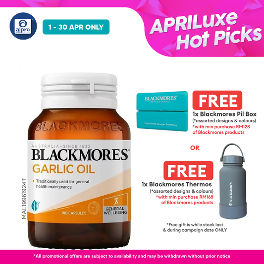 Blackmores Garlic Oil 180s | Cardiovascular Support Blackmores