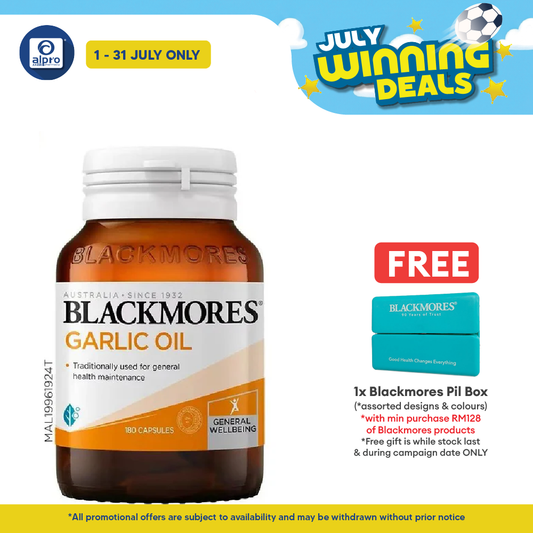 Blackmores Garlic Oil 180s | Cardiovascular Support Blackmores