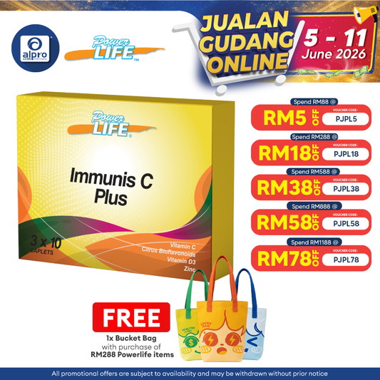 Powerlife Immunis C Plus 3 X 10s Powerlife