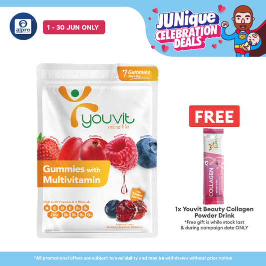 Youvit Adults Multivitamin Gummies Mix Berry | 7s Youvit