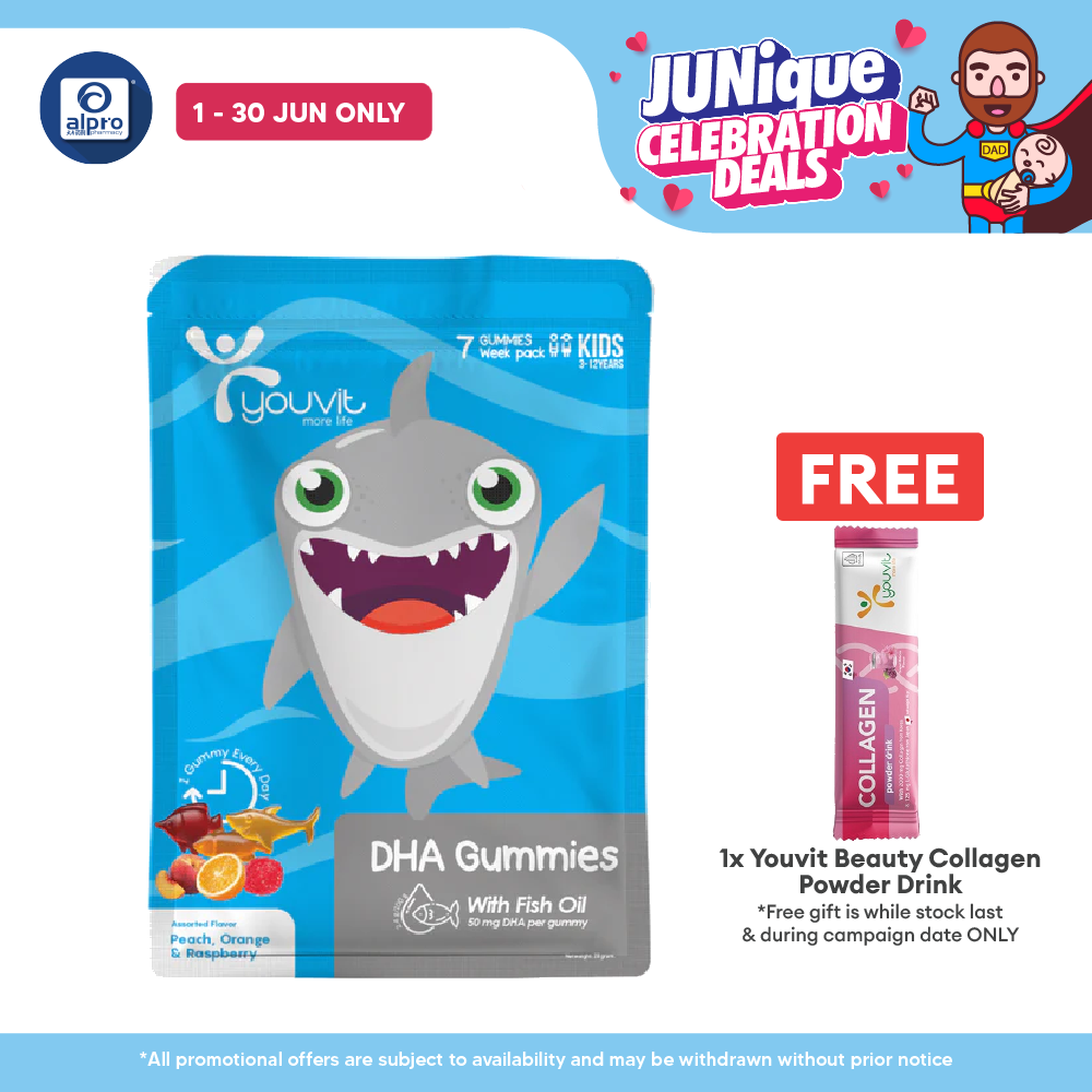 Youvit Kids Dha Gummies Assorted | 7s Youvit
