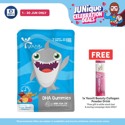 Youvit Kids Dha Gummies Assorted | 7s Youvit