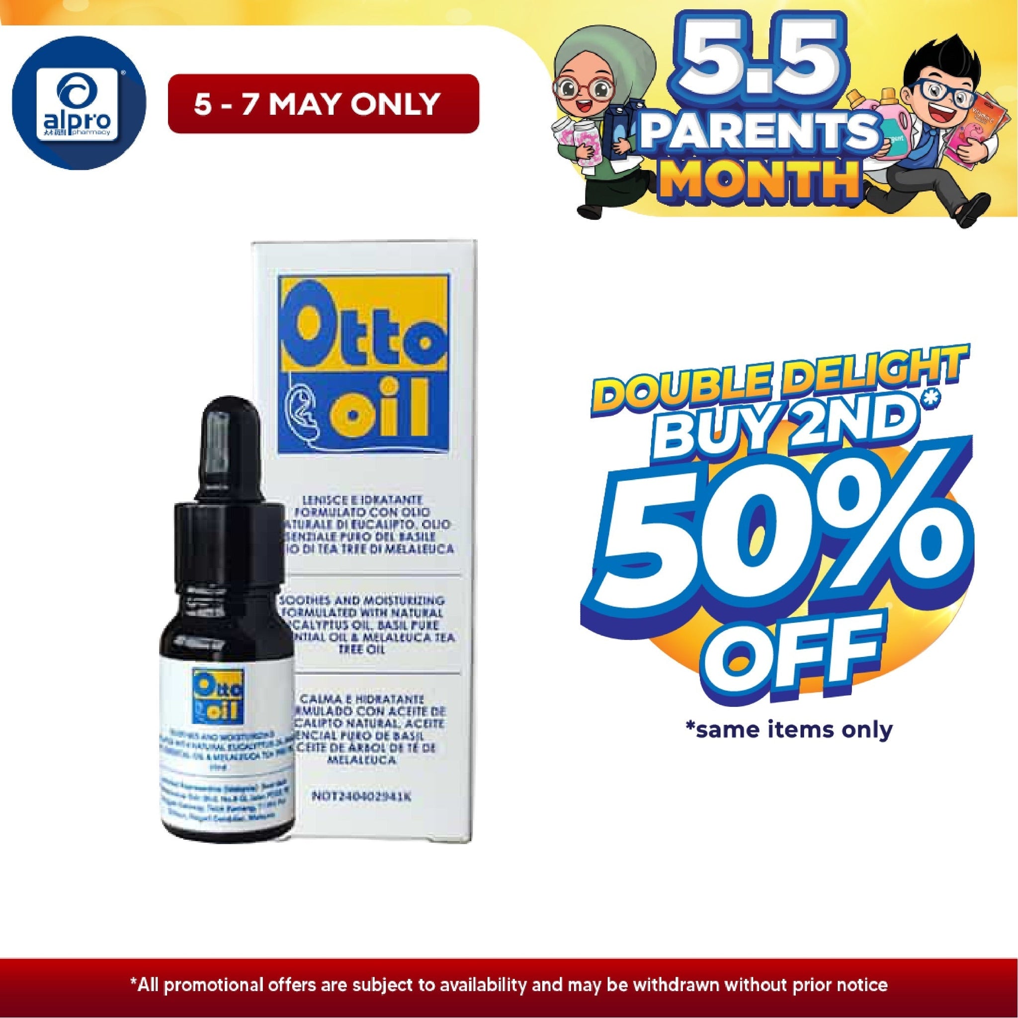 OTTO Oil Ear Oil 10ml Alpro Pharmacy