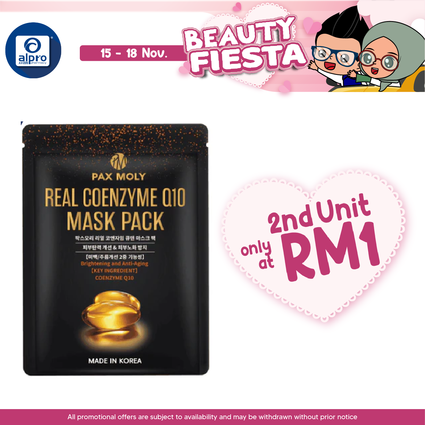 Pax Moly Facial Skincare Mask 1s Alpro Pharmacy