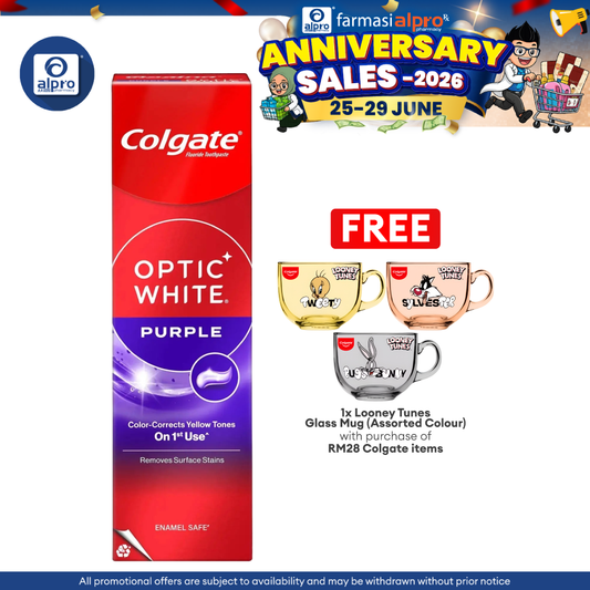 Colgate Optic White Purple Fresh Mint Toothpaste 100g Colgate