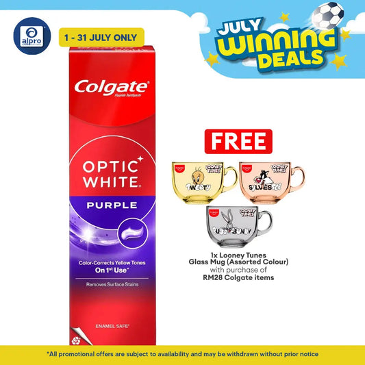 Colgate Optic White Purple Fresh Mint Toothpaste 100g Colgate