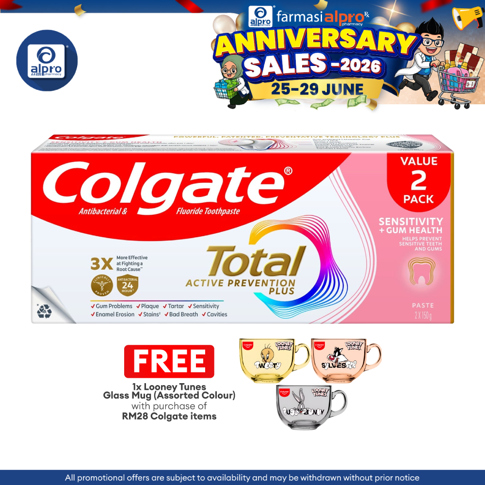 [Value Pack] Colgate Total Sensitivity + Gum Health Toothpaste 115g x 2s Colgate