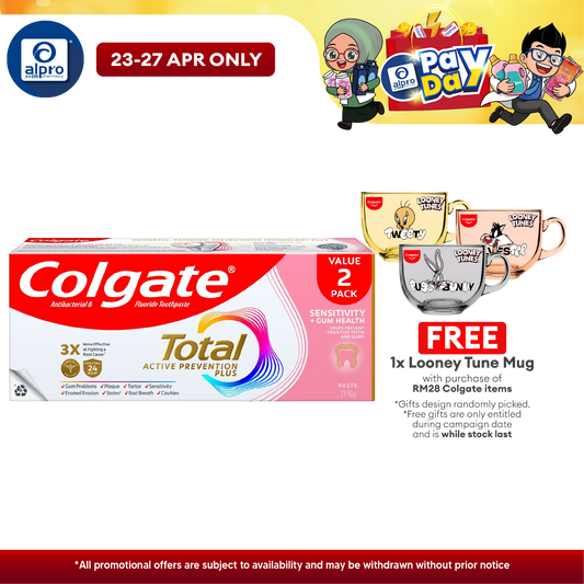 [Value Pack] Colgate Total Sensitivity + Gum Health Toothpaste 115g x 2s Colgate
