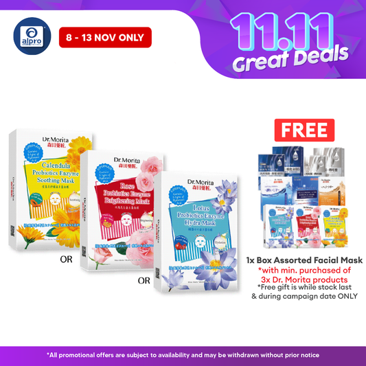 Dr.Morita Probiotic Enzyme Hydra Facial Mask Series | 4s, Variants Type Dr.Morita