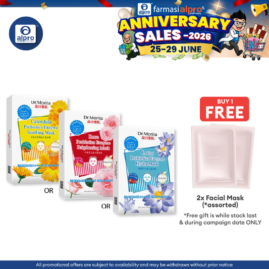Dr.Morita Probiotic Enzyme Hydra Facial Mask Series | 4s, Variants Type Dr.Morita