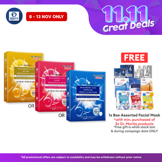 Dr. Morita Ha Serum Facial Mask 3s | Variants Type Dr.Morita