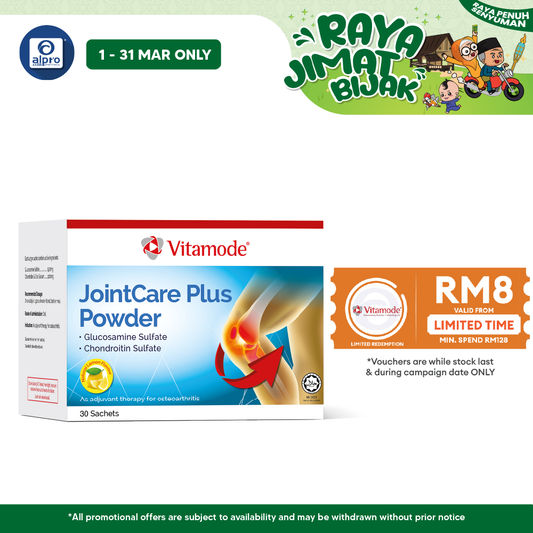 Vitamode Jointcare Plus Powder 30s + Shaker| Reduces Joint Pain and Swelling Alpro Pharmacy