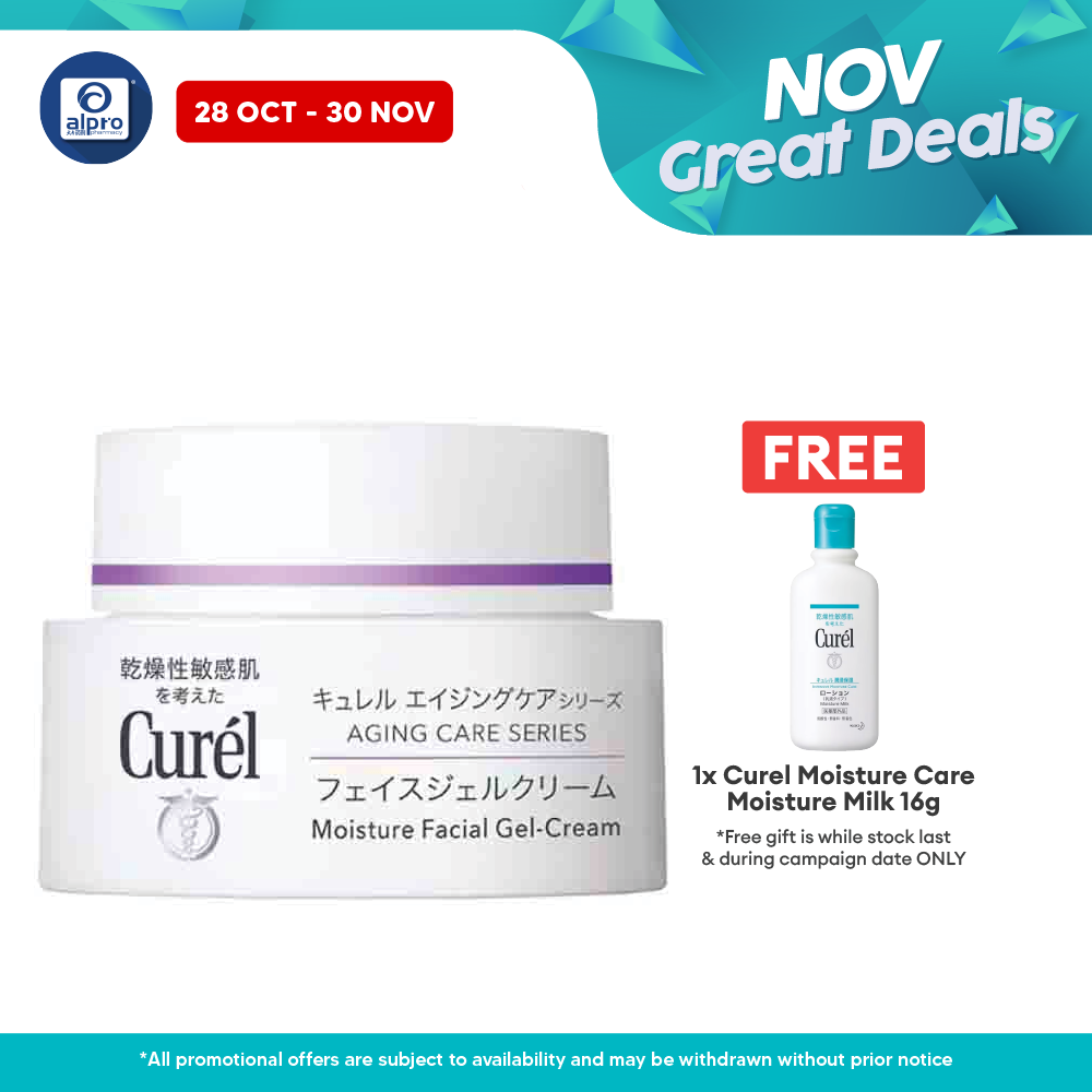 Curel Aging Care Series Moisture Facial Gel-Cream 40g Alpro Pharmacy