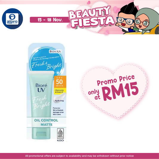 Biore UV Fresh & Bright Oil Control Matte 30g