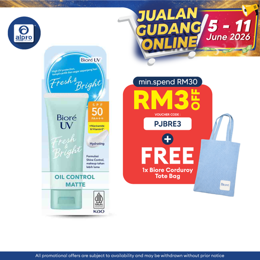 Biore UV Fresh & Bright Oil Control Matte 30g Biore