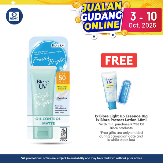 Biore UV Fresh & Bright Oil Control Matte 30g Biore