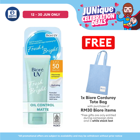 Biore UV Fresh & Bright Oil Control Matte 30g Biore