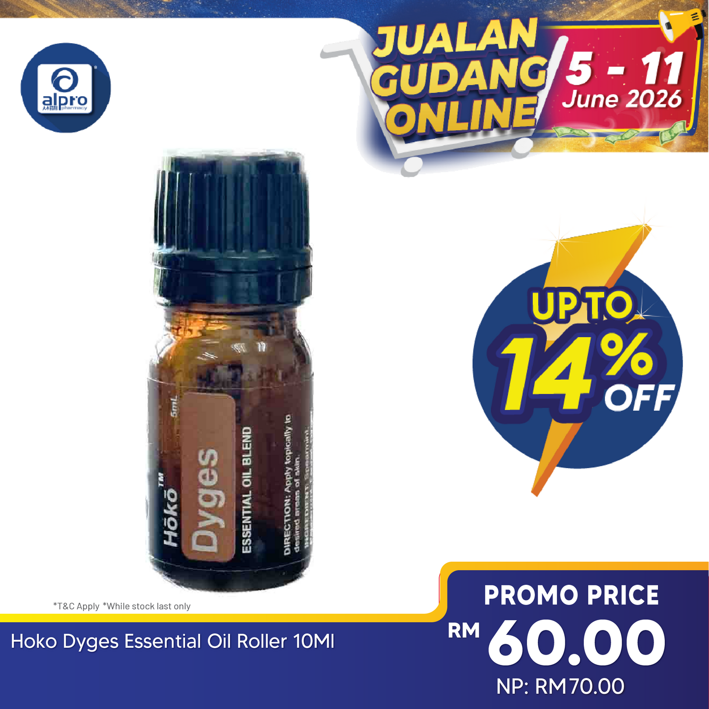 Hoko Dyges Essential Oil Blend 10ml | For Digestive System Issues Hoko