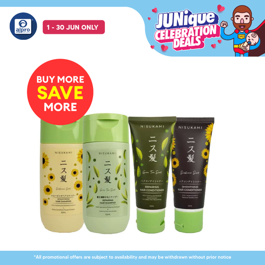 GSO Mini Nisukami Hair Shampoo and Conditioner 50ml (Smoothing/ Repairing) GSO Miniature