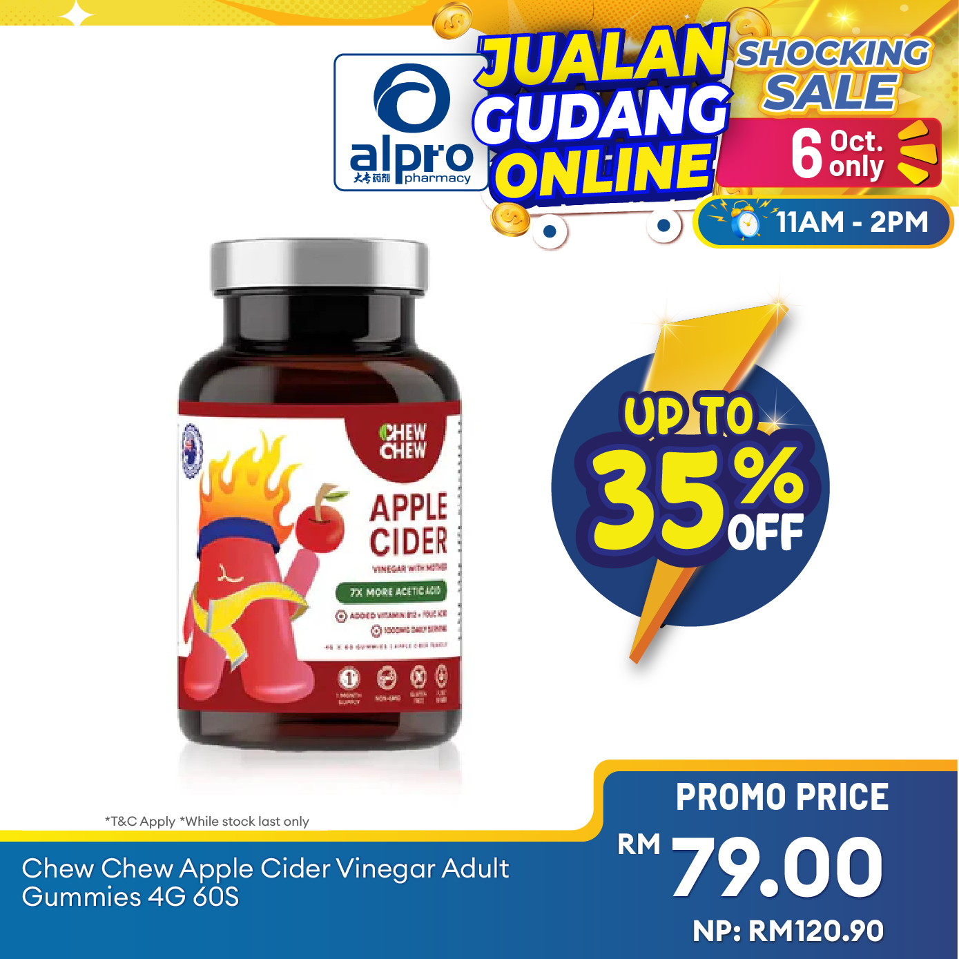 Chew Chew Apple Cider Vinegar Adult Gummies 60s |  Effective Fat Burner Chew Chew