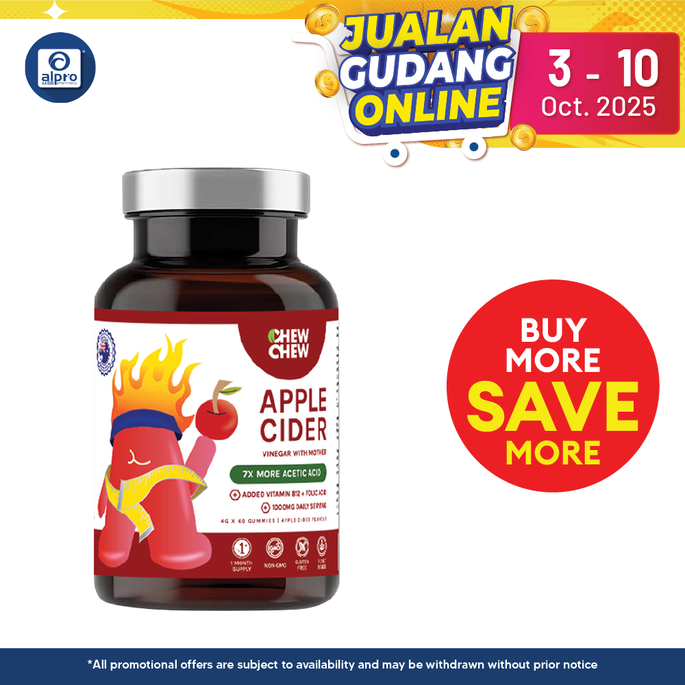 Chew Chew Apple Cider Vinegar Adult Gummies 60s |  Effective Fat Burner Chew Chew