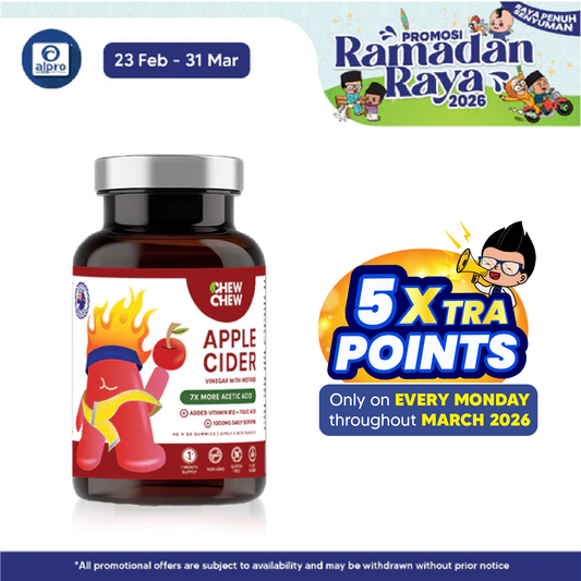 Chew Chew Apple Cider Vinegar Adult Gummies 60s |  Effective Fat Burner Chew Chew