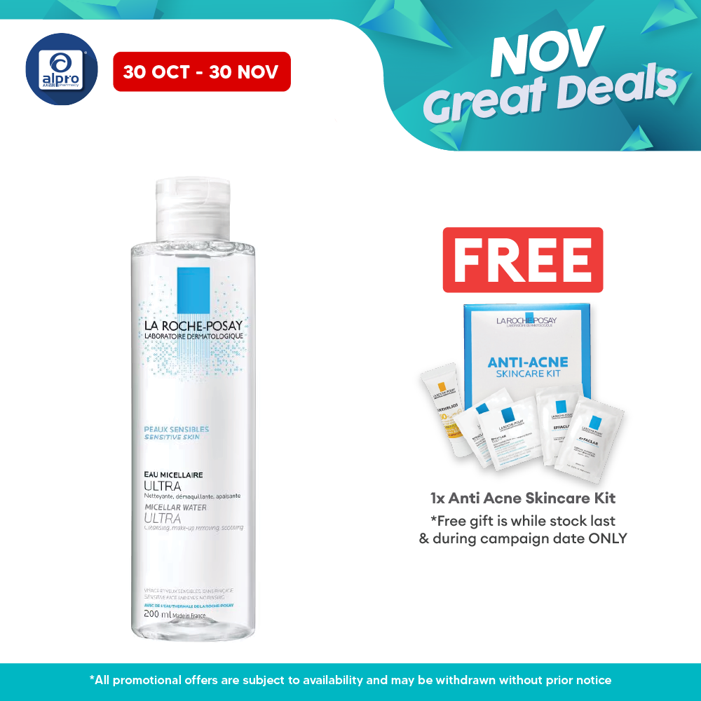 La Roche-Posay Ultra Sensitive Skin Micellar Water 200ml Alpro Pharmacy