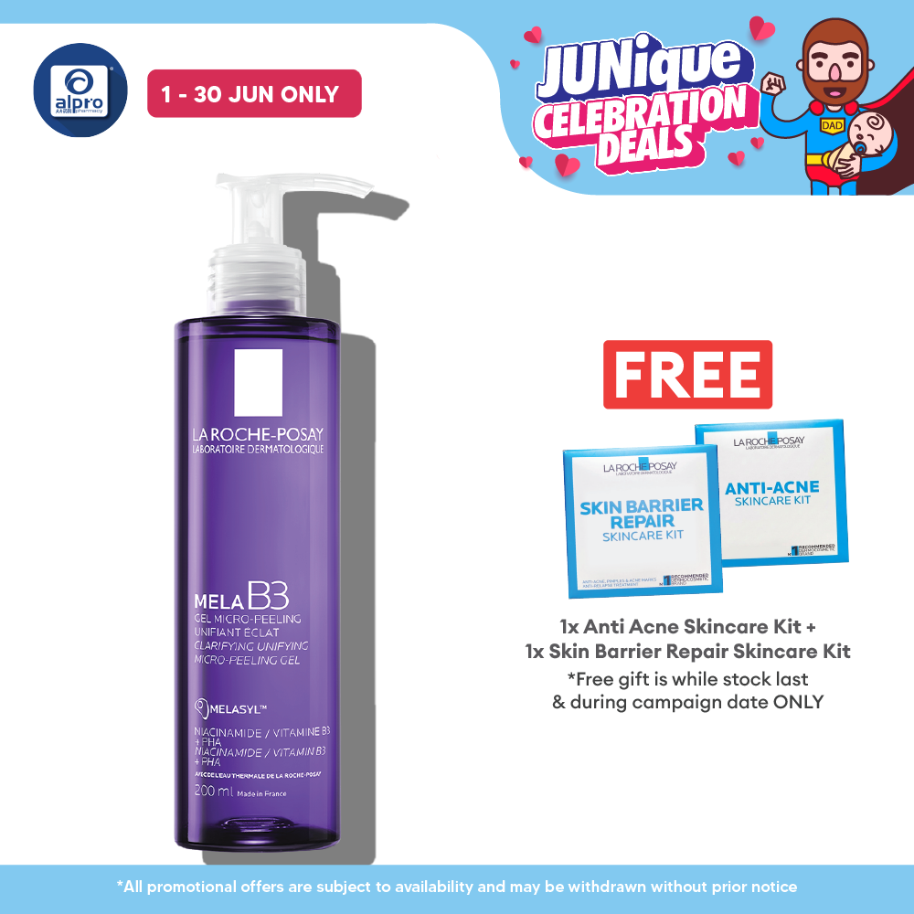 La Roche-Posay Mela B3 Micro-Peeling Gel Cleanser 200ml | Purifies and Renews Skin La Roche Posay