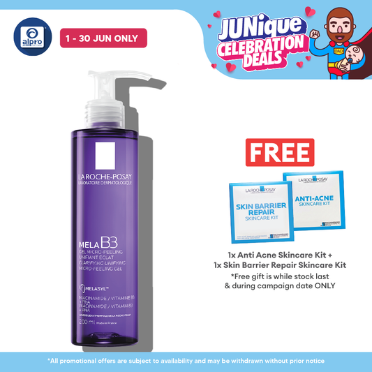 La Roche-Posay Mela B3 Micro-Peeling Gel Cleanser 200ml | Purifies and Renews Skin La Roche Posay