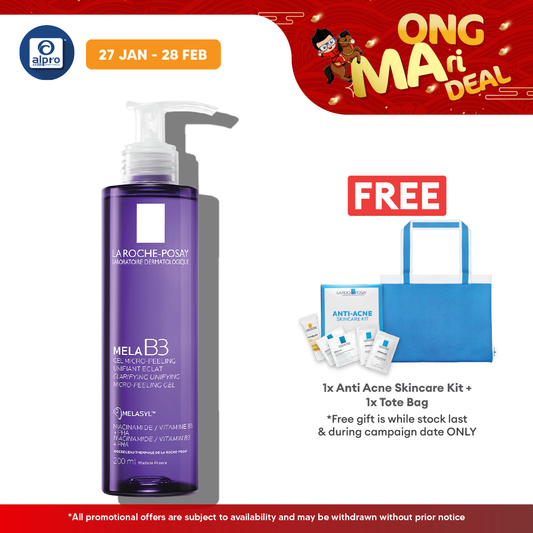 La Roche-Posay Mela B3 Micro-Peeling Gel Cleanser 200ml | Purifies and Renews Skin La Roche Posay