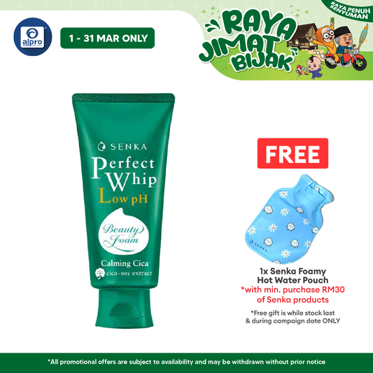 Senka Perfect Whip Low PH Cica Facial form Cleanser 100g Alpro Pharmacy